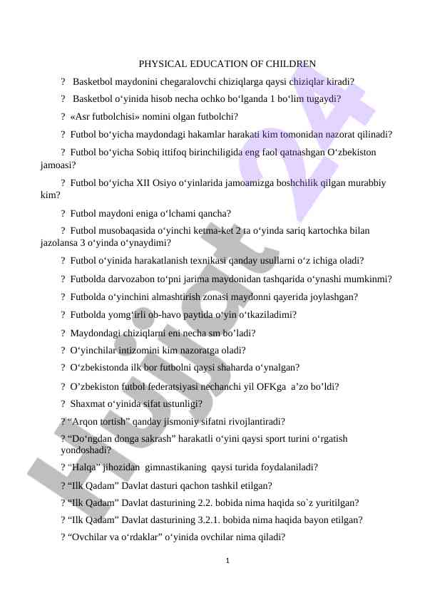 Futbol o'yinida texnika va qoidalar hakkida savollar