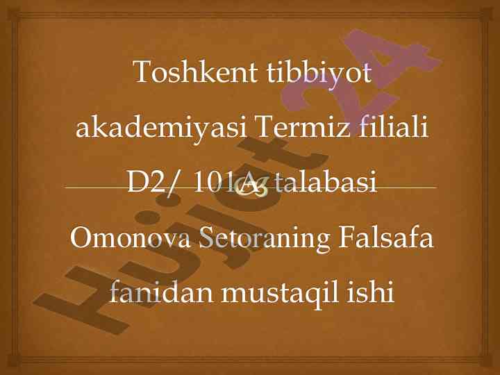 Tabiatni o'rganishga oid qarashlar va madaniyat tushunchasi