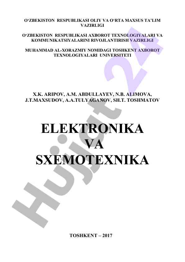 Elektronika va sxemotexnika darsligi