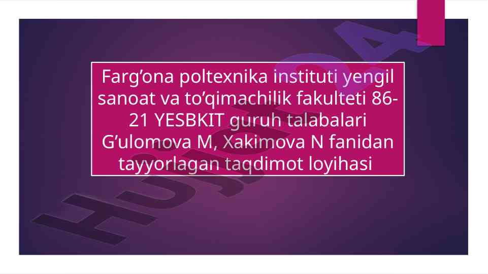 Ikki to‘g‘ri chiziq o‘zaro vaziyatlari taqdimoti