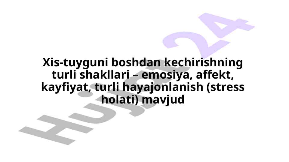 His-tuygu boshda keshirishning turli shakllari