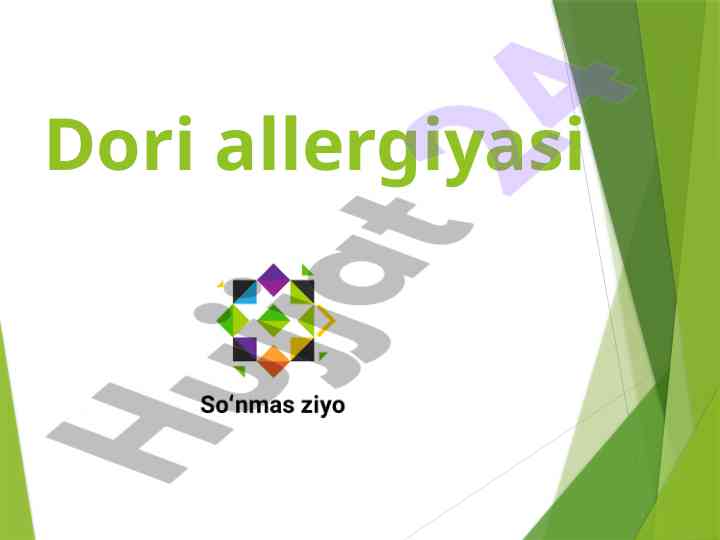 Dori allergiyasi va og'ir toksik-reaktsiyalar