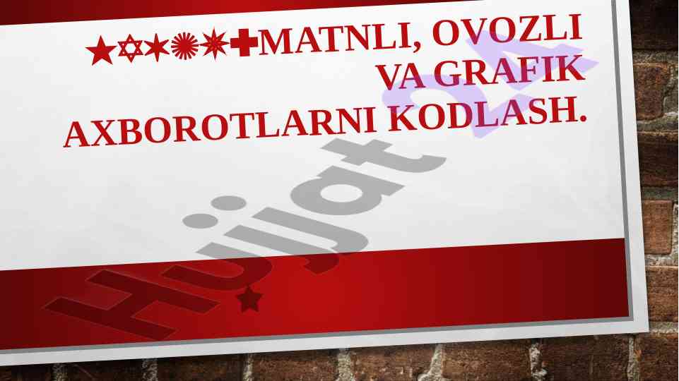 Axborotlarni kodlash: nazariya va amaliyot