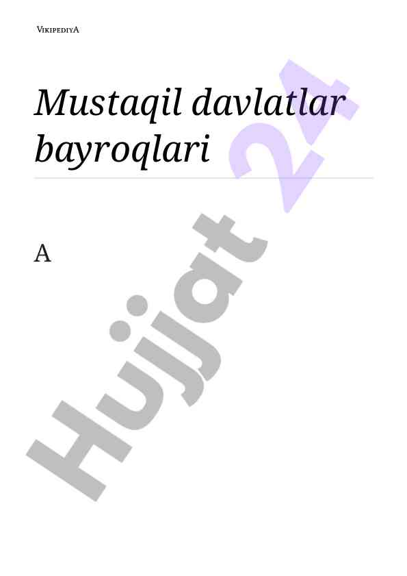 Mustaqil davlatlar bayroqlari haqida ma'lumotlar