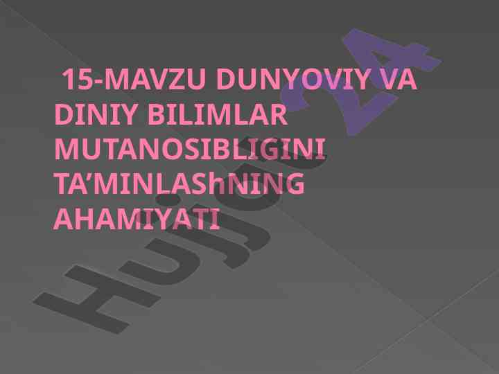 Dunyo siyosatida diniy fundamentalizm tahlili