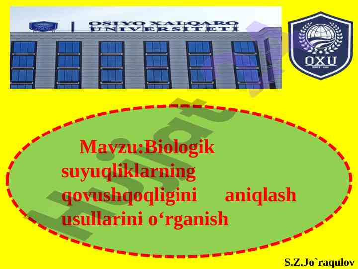 Biologik suyuqliklarning qovushqoqligini aniqlash usullari