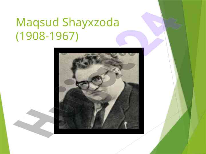 Maqsud shayxzoda hayoti va ijodi tahlili