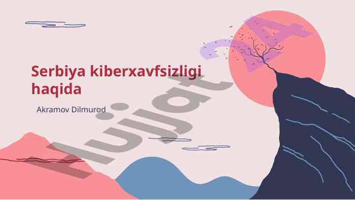 Serbiya kiberxavfsizligi muzokaralari va qonunlari