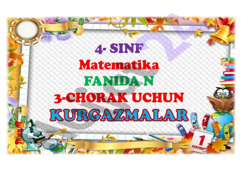 Maxsus tayyorlangan 25 ta mavzulashgan kurgazma