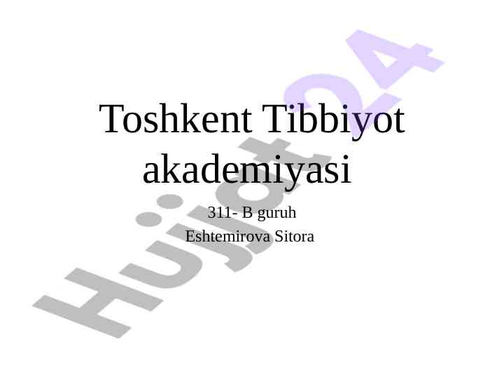 Uyku chaqiruvchi vositalar haqida ilmiy maqola