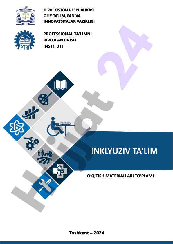 Inklyuziv ta'lim o'qitish materiallari to'plami