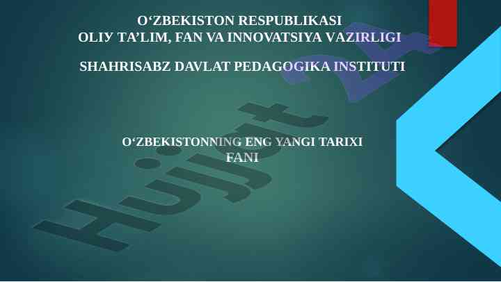 Qadimgi va ilk o’rta asrlar davlatchiligi