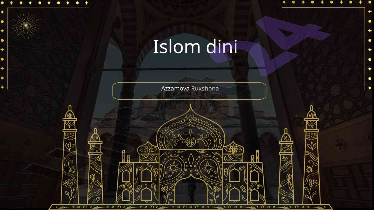 Islom tarixi va asosiy ta'limotlar tahlili