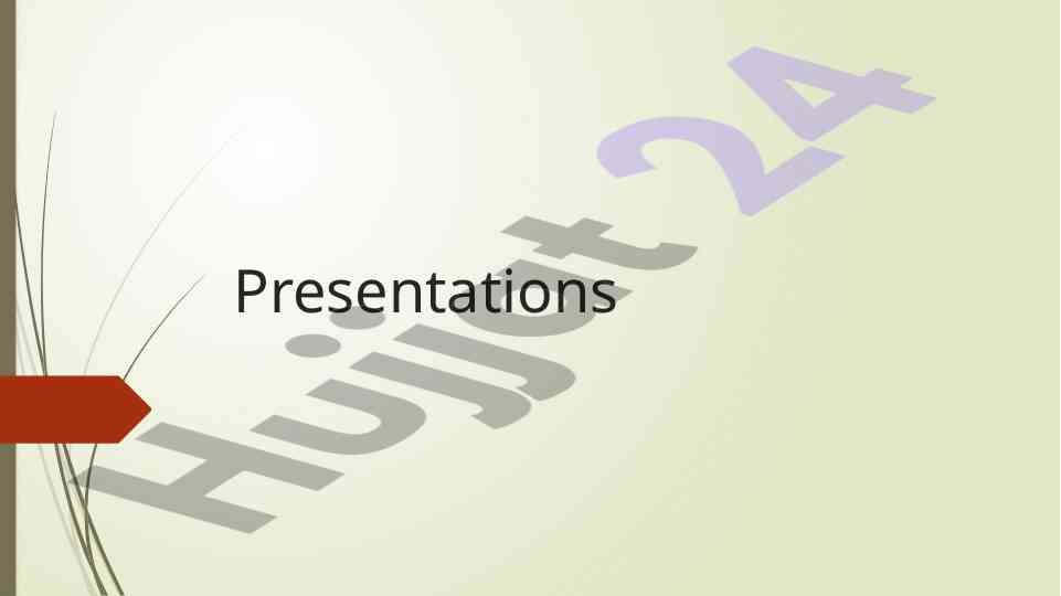 Types and importance of effective presentations