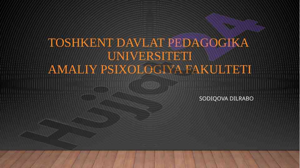 Multimediali dasturlar yaratish texnologiyalari