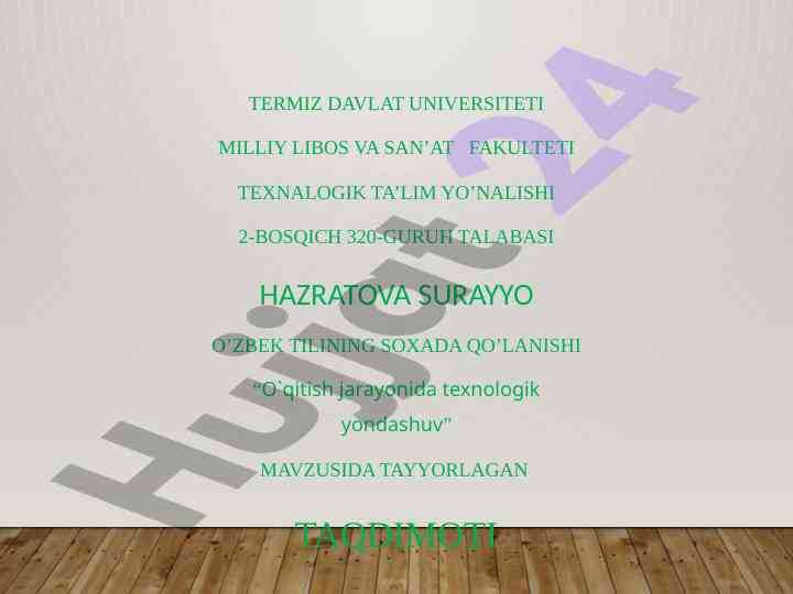 O'qitishda texnologik yondashuvlar sifatida
