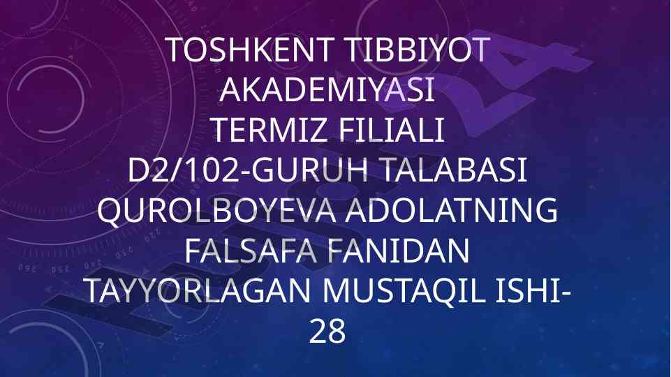 Jamiyat ma’navi hayoti va ijtimoiy ong