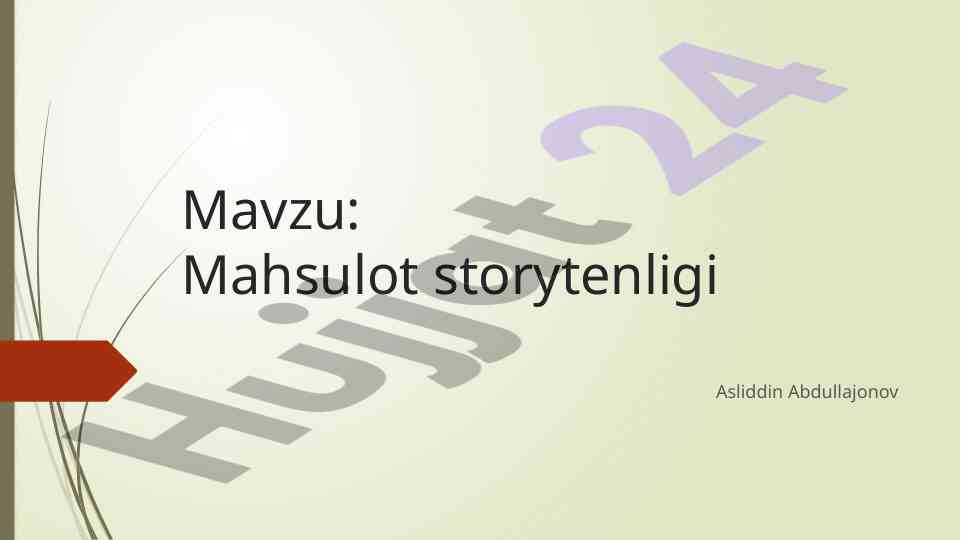 Mahsulot storytellingi asoslari va yondashuvlari