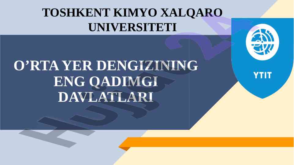 O’rta yer dengizining eng qadimgi davlatlari