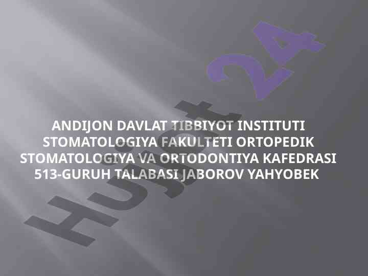 Tish protezlaridan foydalanadigan bemorlar uchun gigiena