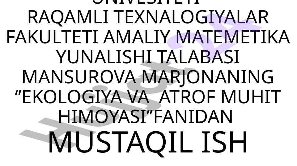 Biotsenoz va uning strukturasi