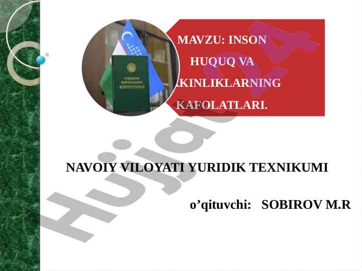 Inson huquqlari va erkinliklari tizimi