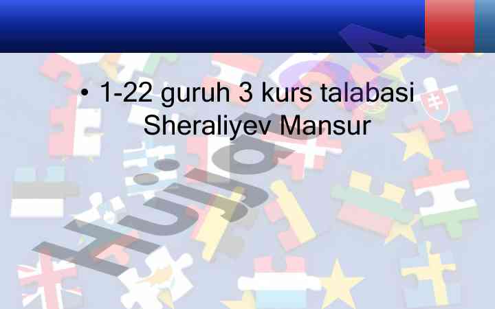 Davlatlar o’rtasida daromadlar taqsimoti tahlili