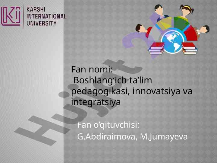 Tarbiya jarayoni mohiyati va innovatsion yondashuv