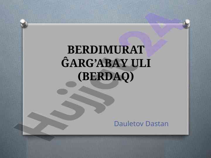 Berdaq: qaraqalpaq adebiyatining basilgi shayiri