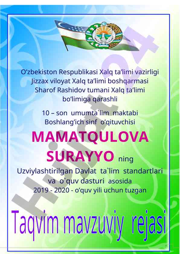 O`zini kamol toptira olmagan inson o`zgalar kamolotini ta`minlay olmaydi