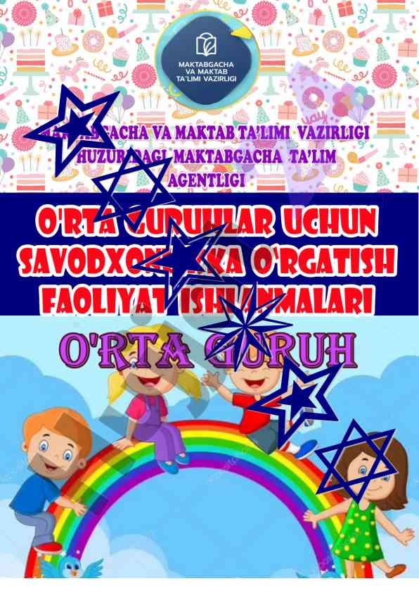 O‘rta guruhlar uchun faoliyatlar badiiy adabiyot