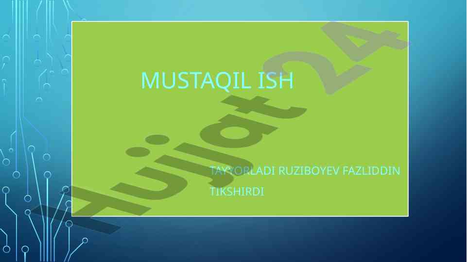 Axborot erkinligini ta’minlash tushunchasi