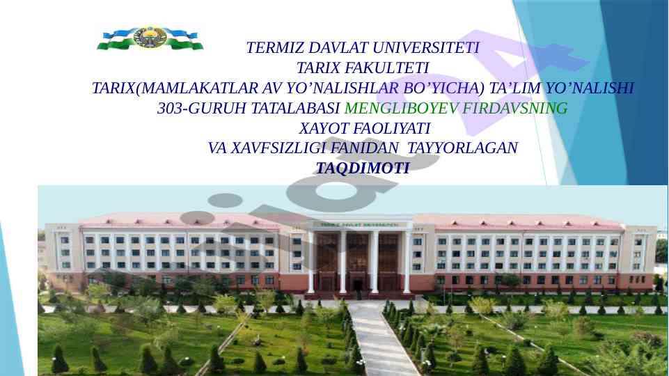 Favqulotda vaziyatlar va fuqaro muhofaza kursi