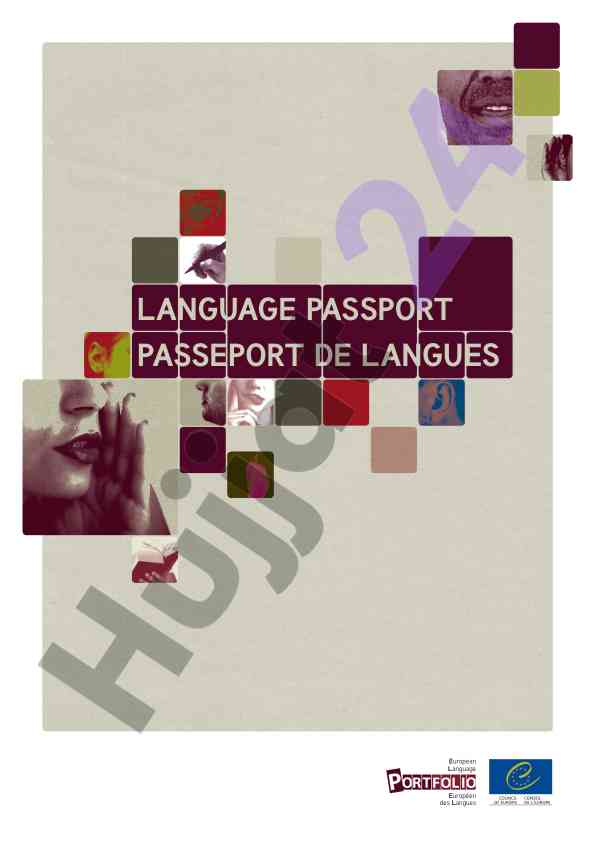European language portfolio overview for learning