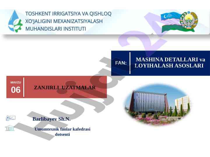 Zanjirli uzatmalar geometrik parametrlar tahlili