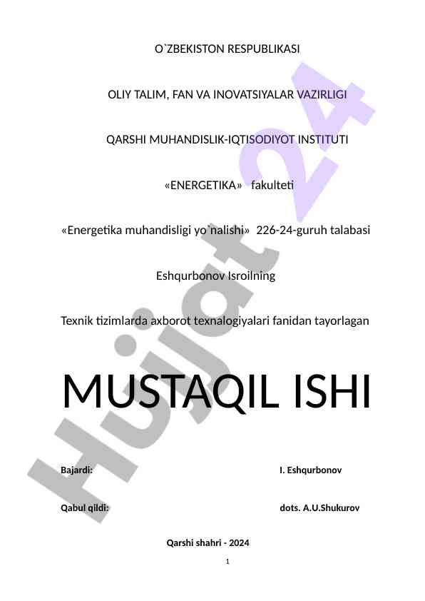 Mathcad dasturida masalalarni yechnish usullari