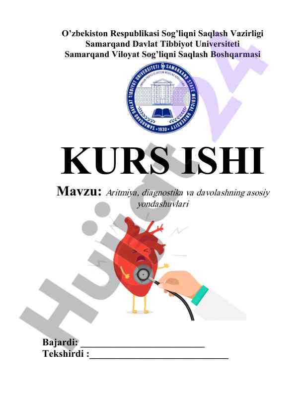 Aritmiya diagnostika va davolash yondashuvlari