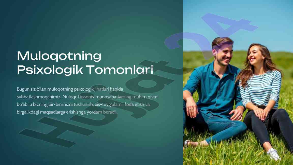 Muloqotning psixologik tomonlari haqida o‘quv qo‘llanma