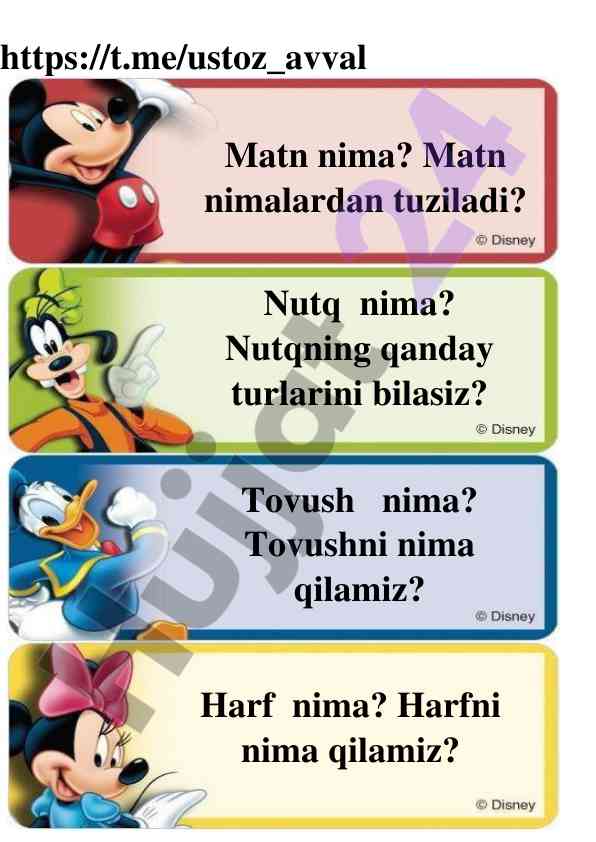 Matn, nutq va tovushlar haqida muloqot