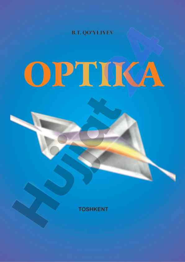 Optika darsligi: oliy talim uchun tavsiyalar