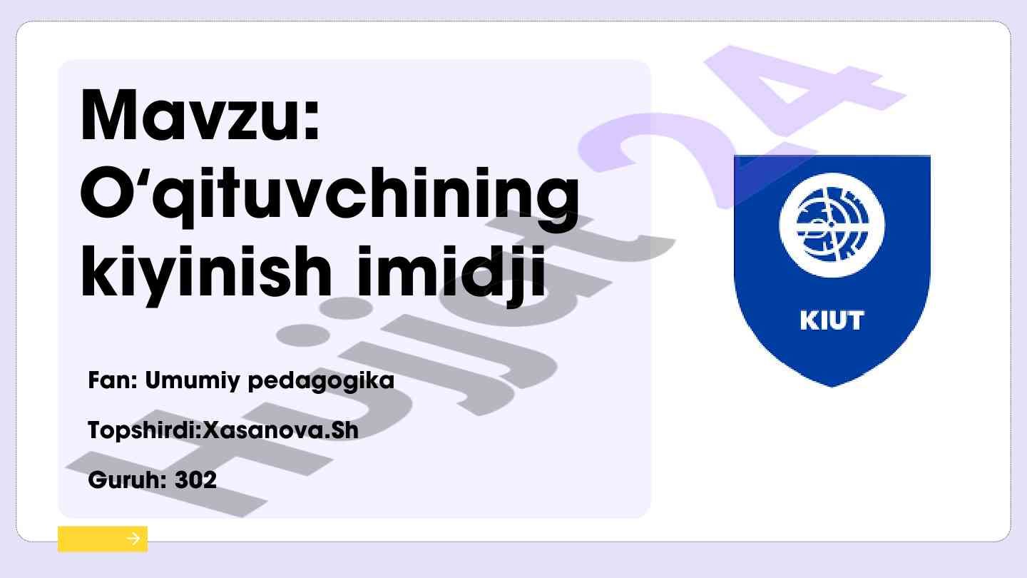 O'qituvchining kiyinish imidji va ta'siri