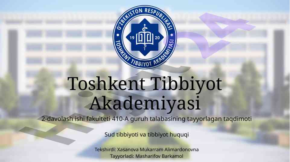 Prenatal, intranatal va postnatal o‘lim xususiyatlari