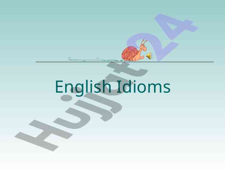 Understanding english idioms and their context