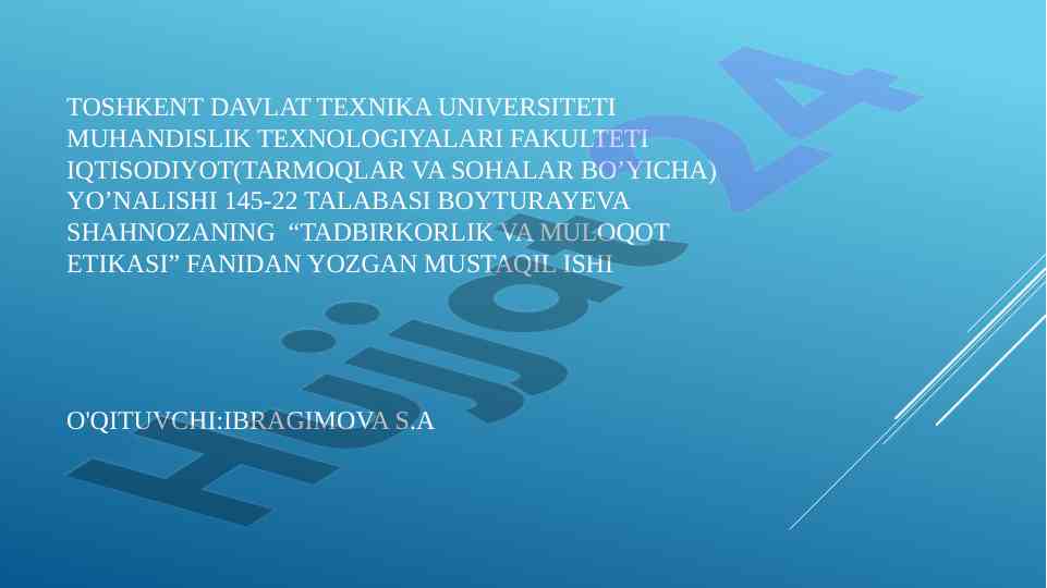 Janubiy koreya iqtisodiyoti va tadbirkorlik tahlili