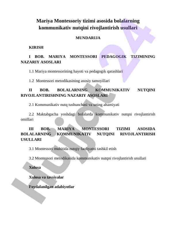 Bolalarning kommunikativ nutqini rivojlantirish usullari