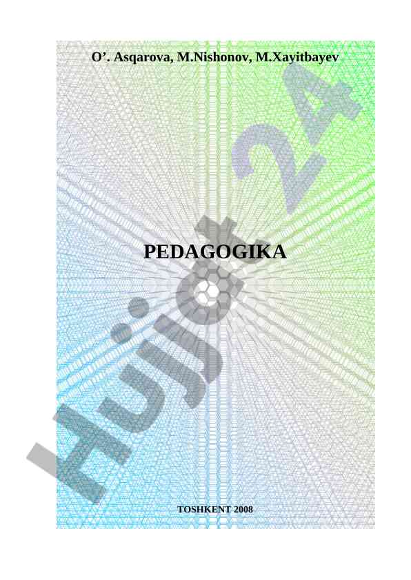 Pedagogika Kursiga Kirish