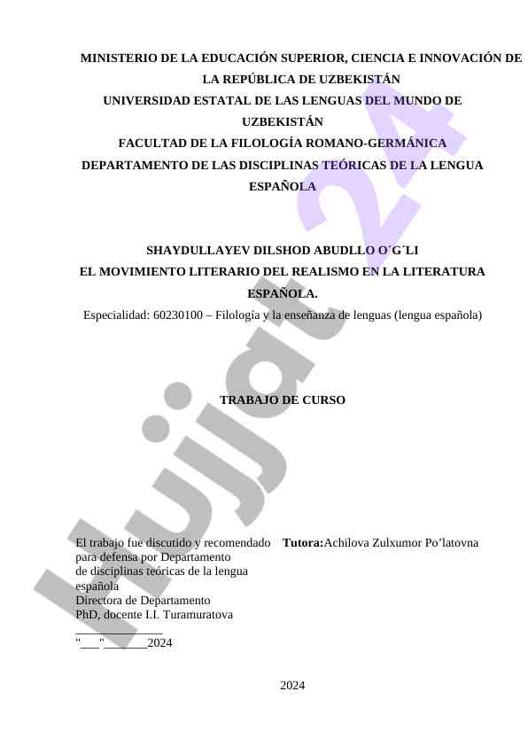 El movimiento literario del realismo en la literatura española