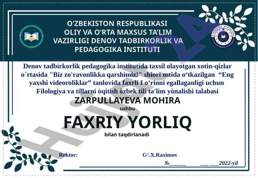 Eng yaxshi videoroliklar tanlovi natijalari