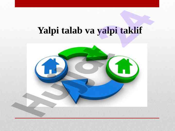 Yalpi talab va yalpi taklif tahlili