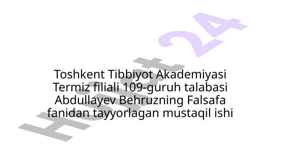 Falsafiy g'oyalar va nazariyalar tizimi